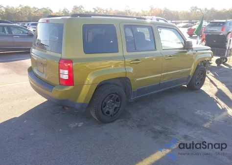 2012 Jeep Patriot Sport из США, поврежденный, VIN 1C4NJPBA0CD565847